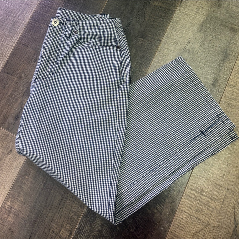 Vintage gingham capri pants